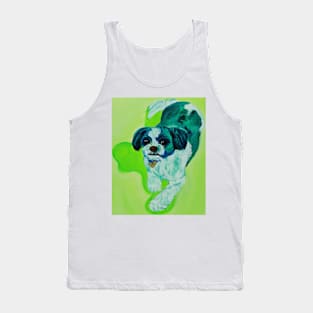 Toby the Green Shih Tzu Tank Top